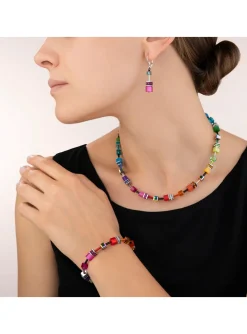 Bracelet Coeur de Lion GeoCube Rainbow multicolore