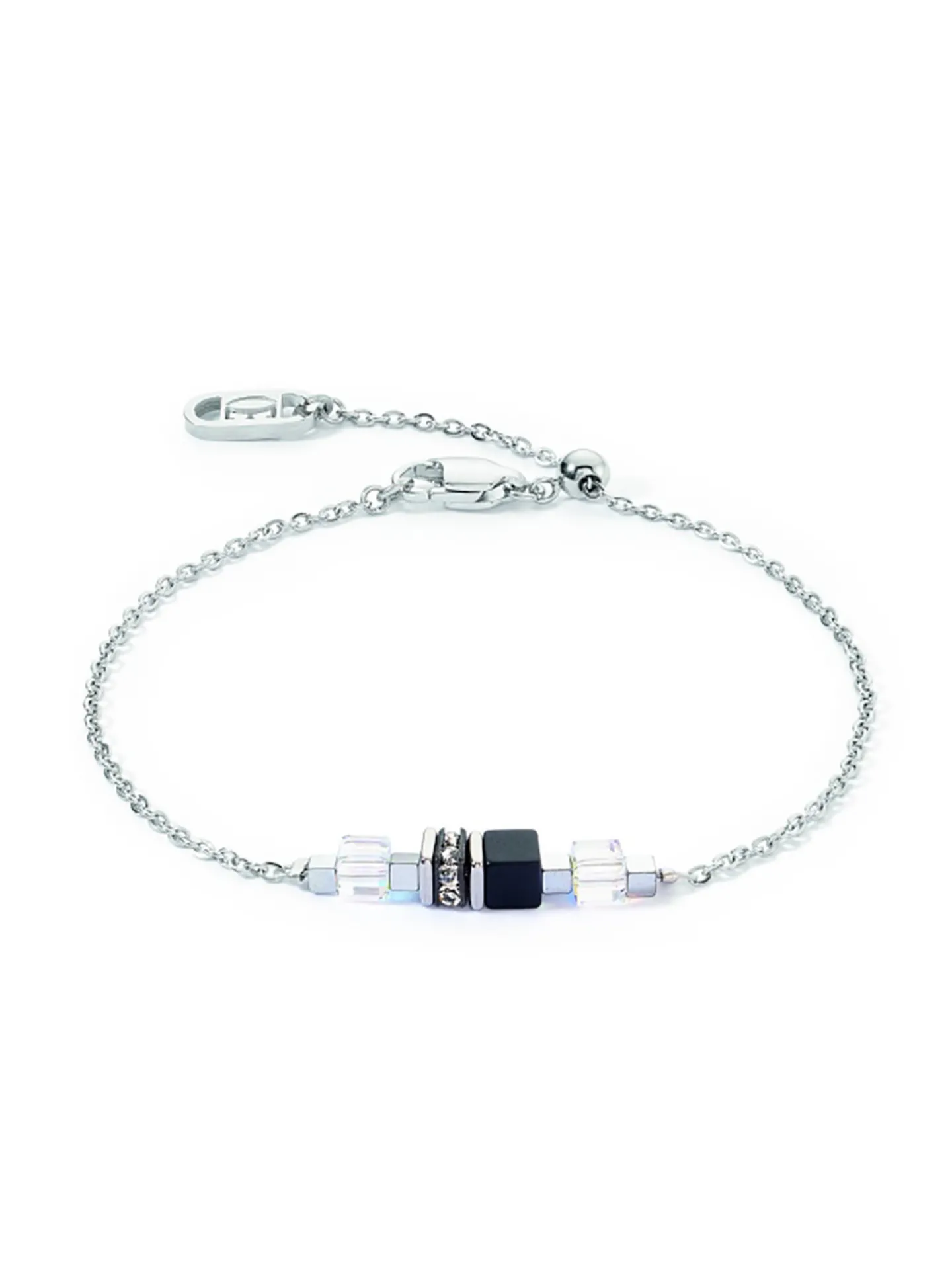 Bracelet Coeur de Lion Mini Cubes et Chain noir_x005f_x000D_Nouvauté Hiver 2024