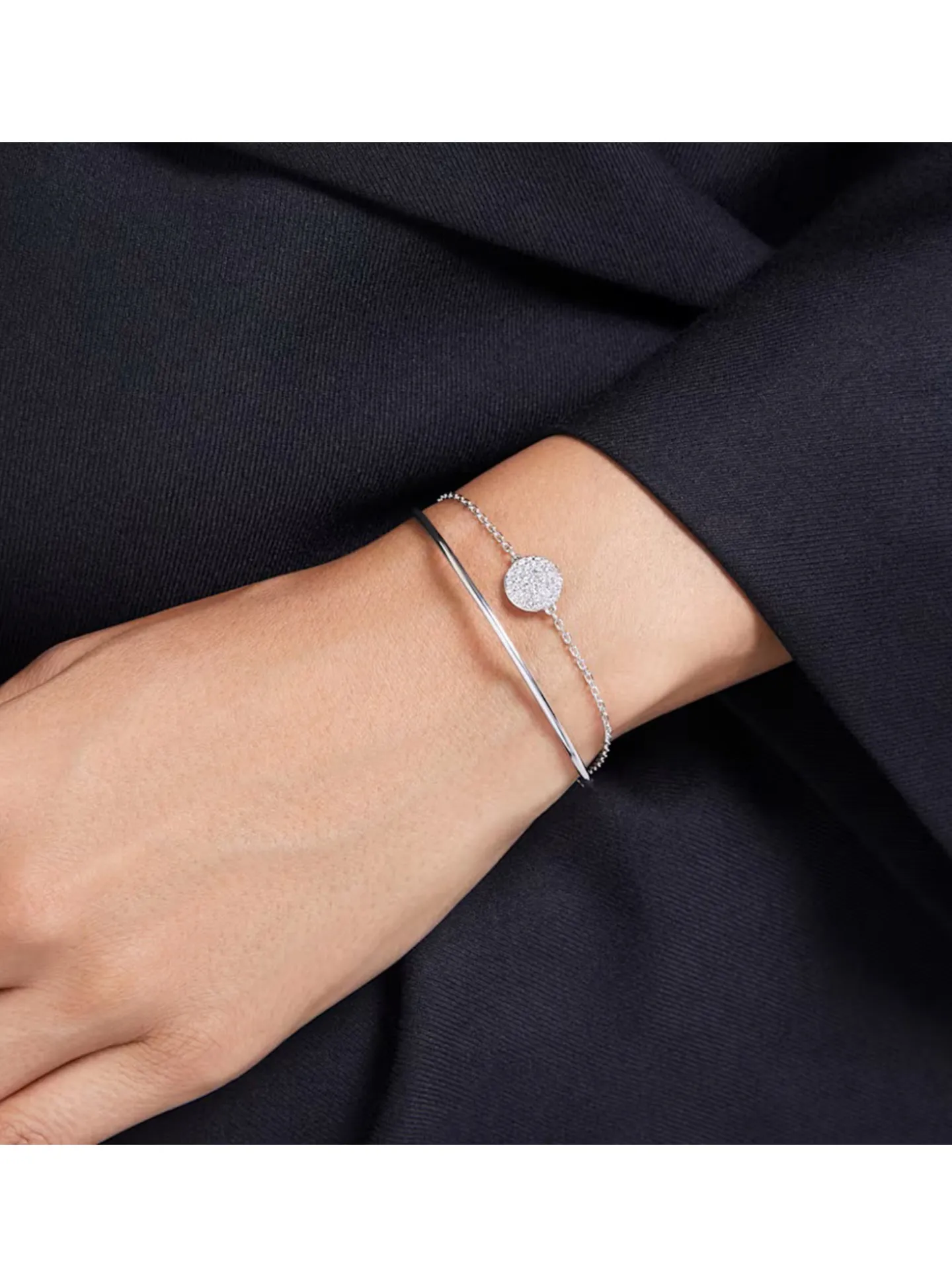 Bracelet demi-jonc Swarovski Meteora