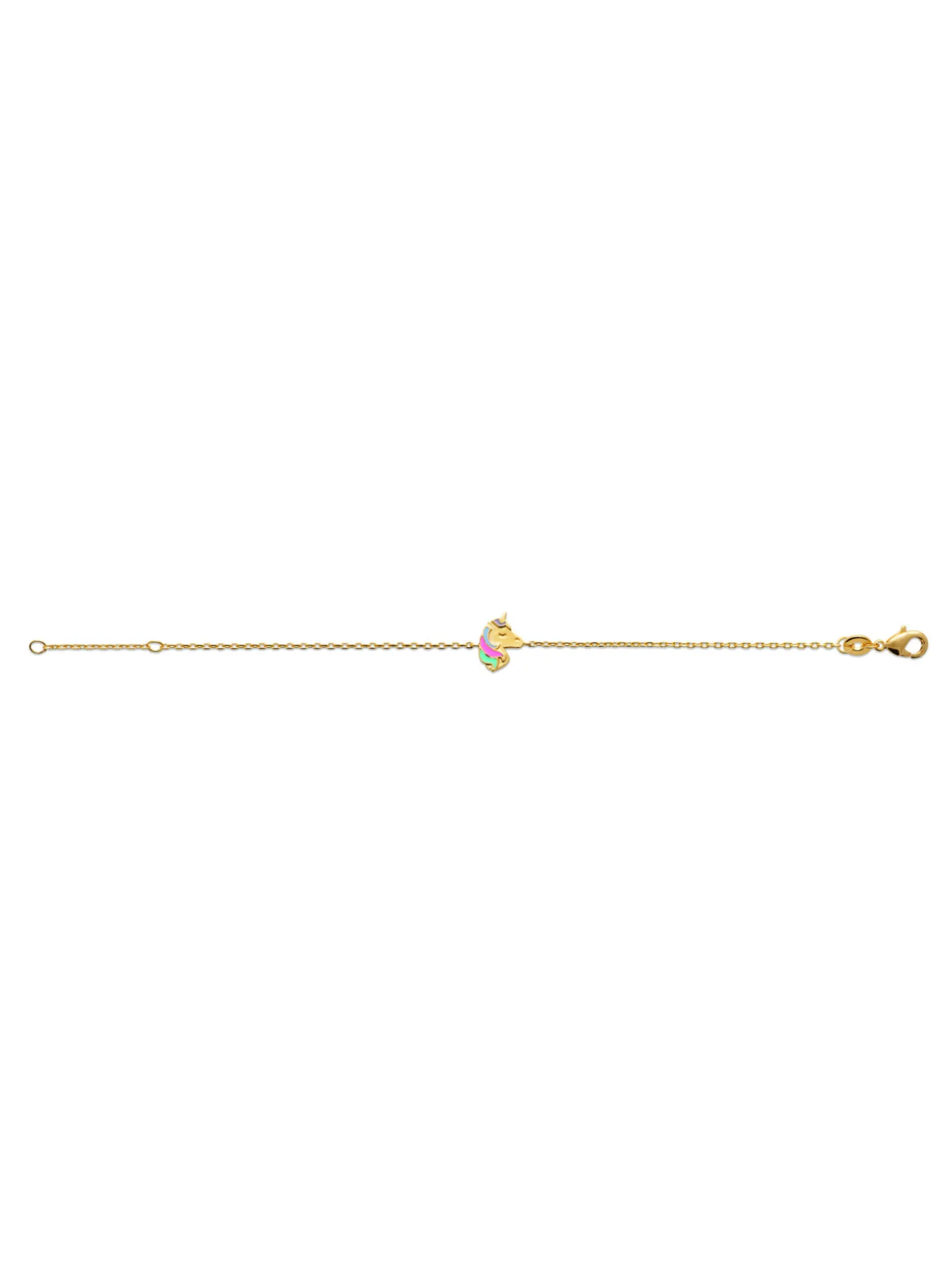 Bracelet enfant Brillaxis licorne plaqué or