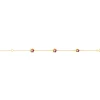 Bracelet enfant or 18 carats fleurs multicolores