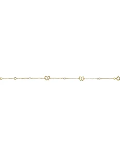 Bracelet enfant perles de culture papillons or