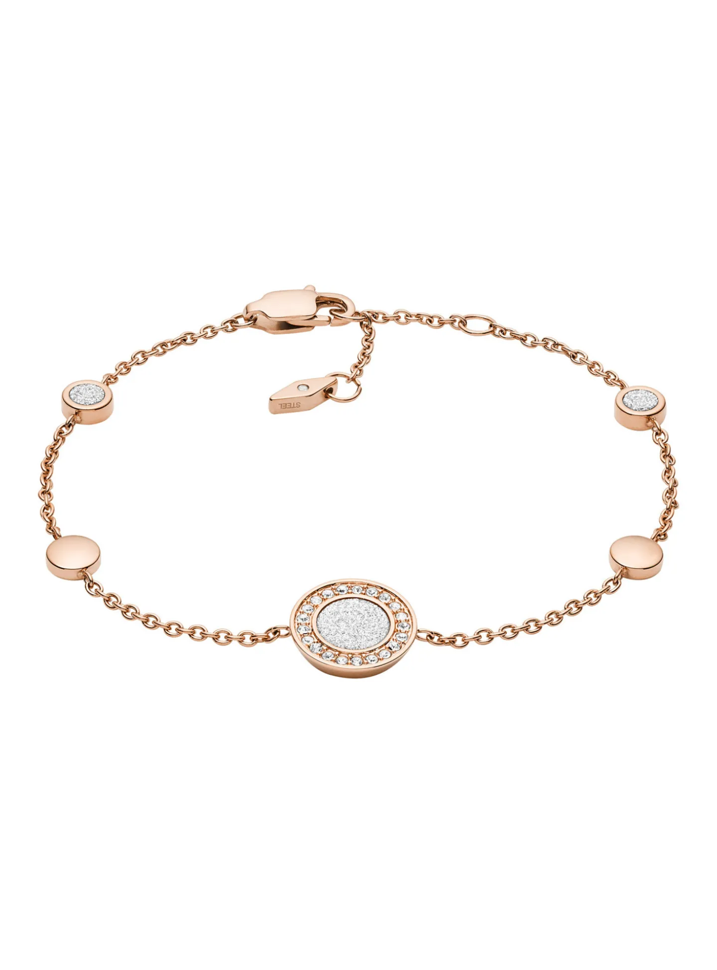 Bracelet Fossil Sutton Halo rosé