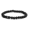 Bracelet Gemini Black Lava 6mm S