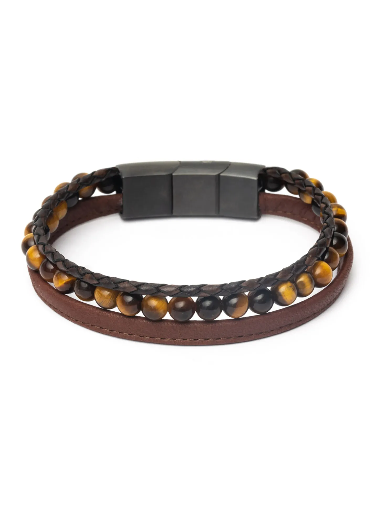 Bracelet Gemini Triple Brown oeil de tigre
