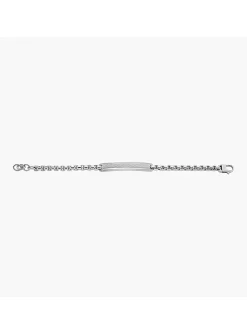 Bracelet Gourmette Fossil Knox Knurled acier