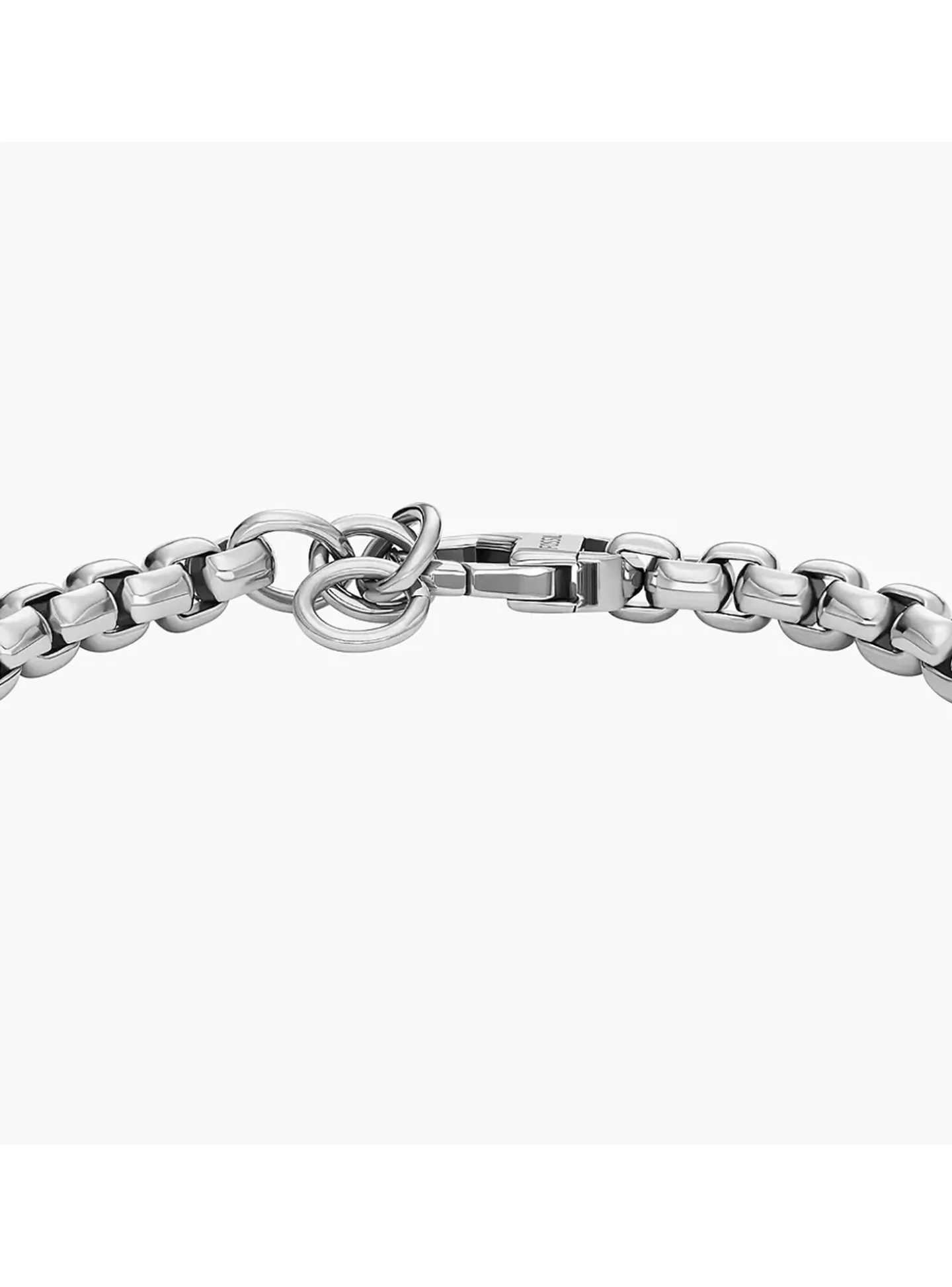 Bracelet Gourmette Fossil Knox Knurled acier