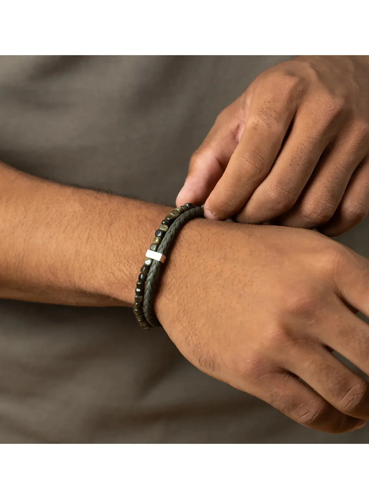 Bracelet homme Gemini Double Green M-L