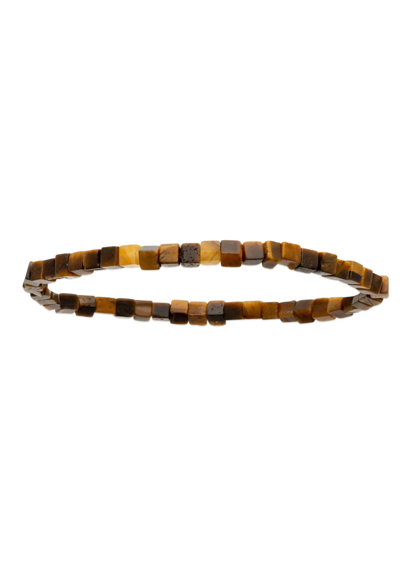 Bracelet homme Brillaxis élastique oeil de tigre
