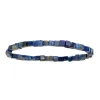 Bracelet homme Brillaxis élastique sodalite 19cm