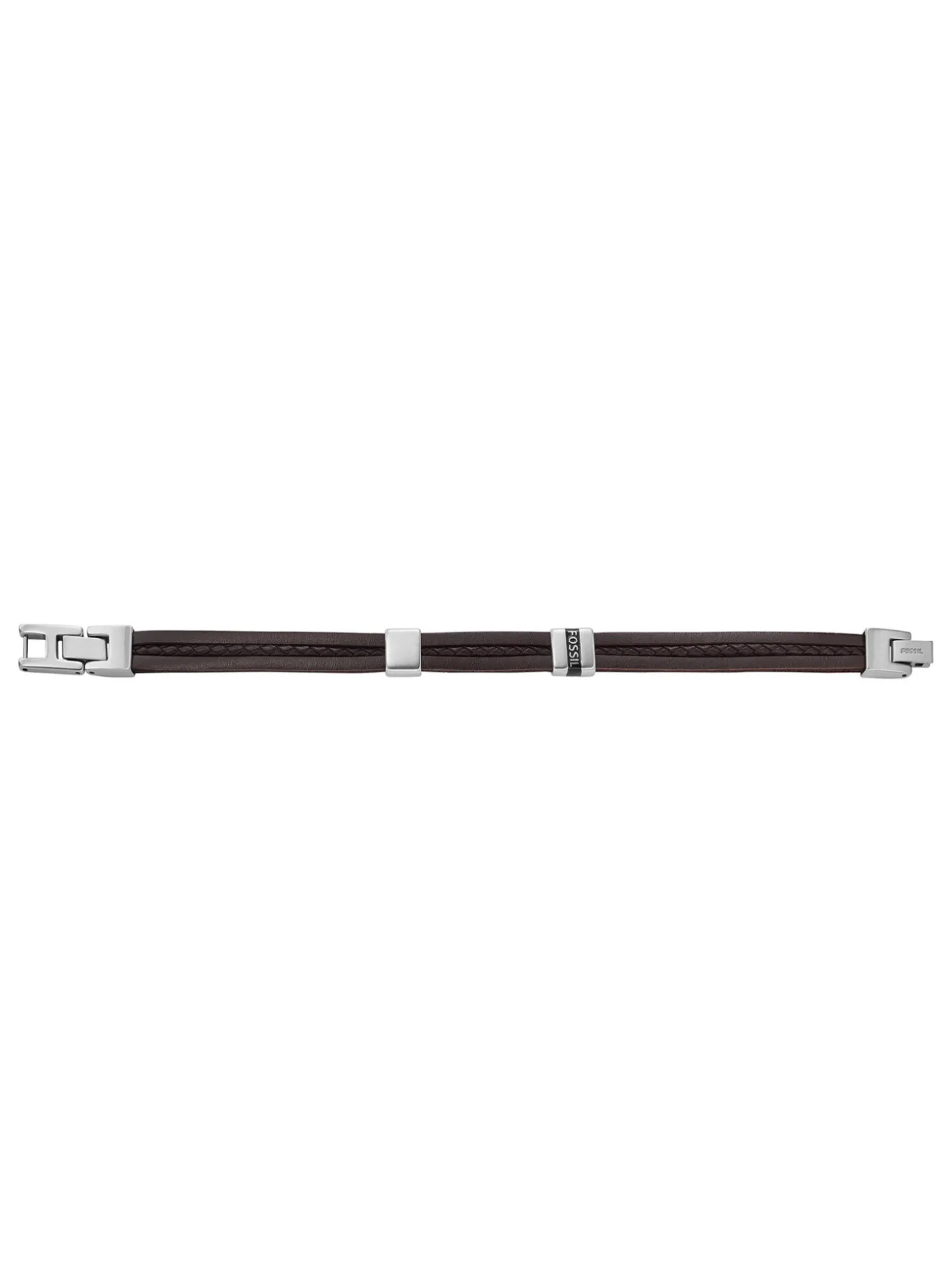 Bracelet homme Fossil cuir brun