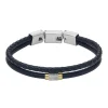 Bracelet homme Fossil double rang bleu