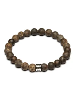 Bracelet homme Gemini Alpha Mat Brown bronzite