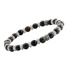 Bracelet homme Jourdan acier pierres de cuivre_x005f_x000D_collection Brume