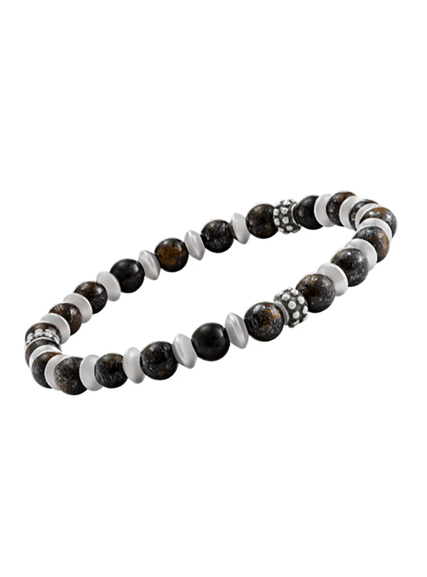 Bracelet homme Jourdan acier pierres de cuivre_x005f_x000D_collection Brume