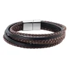 Bracelet homme Jourdan Byron marron et noir