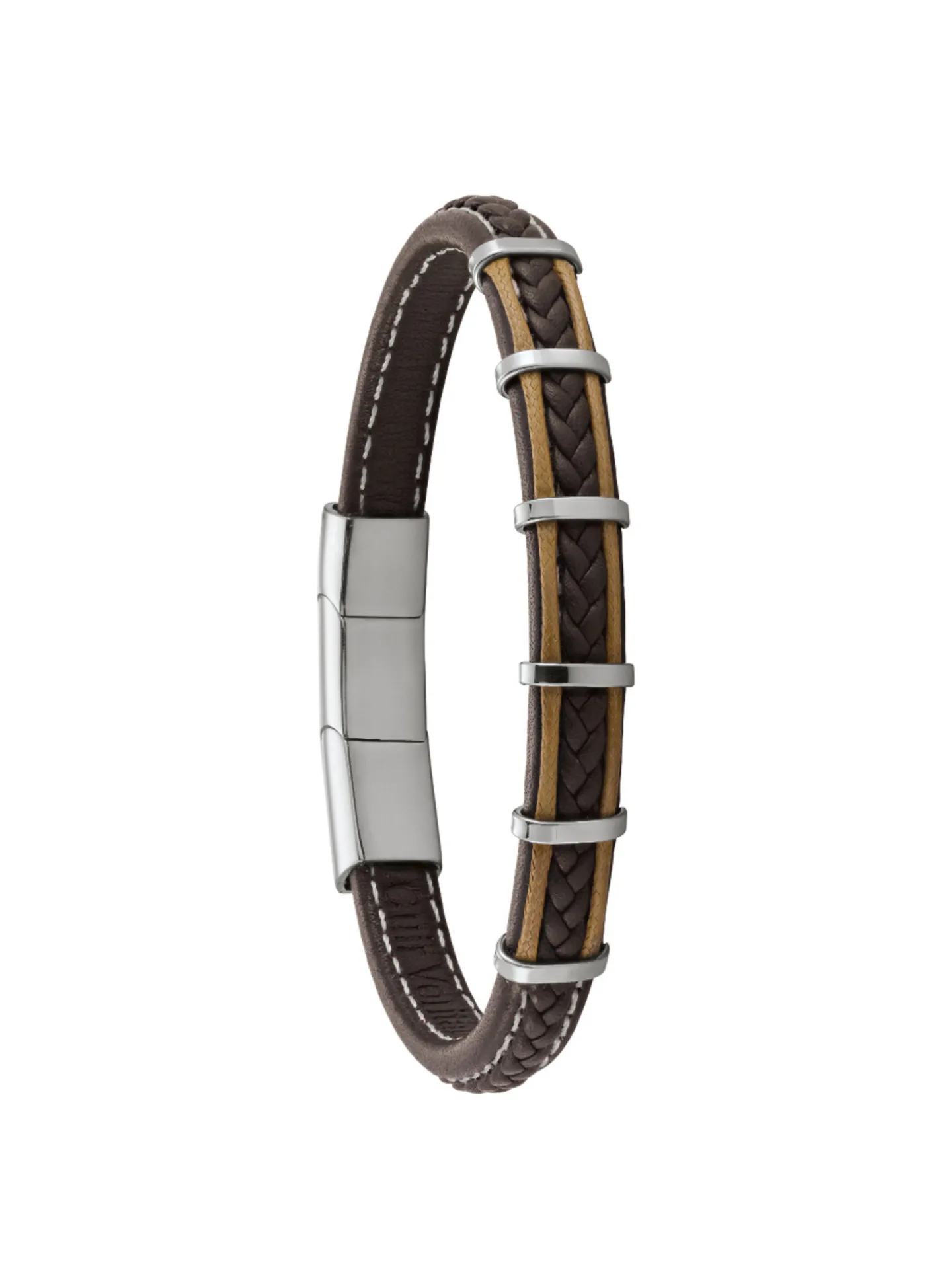 Bracelet homme Jourdan Kessel marron