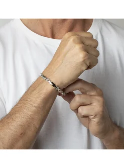 Bracelet homme Lotus acier Men In Black