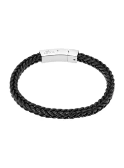 Bracelet homme Lotus Style Men In Black cuir noir