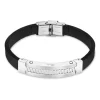 Bracelet Homme Lotus Style acier et silicone