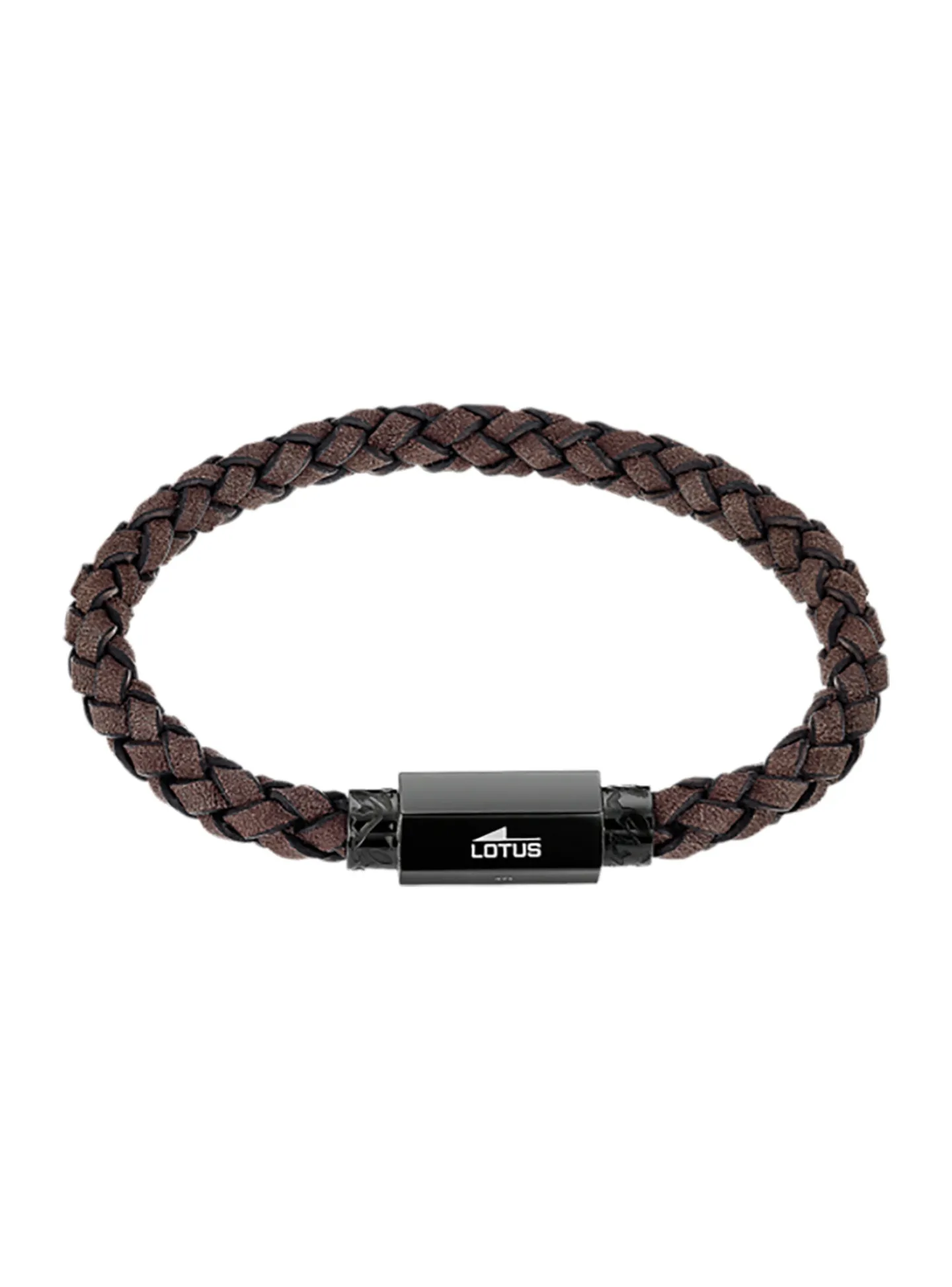 Bracelet homme Lotus Style Urban Man cuir marron