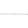 Bracelet identité argent grain de café