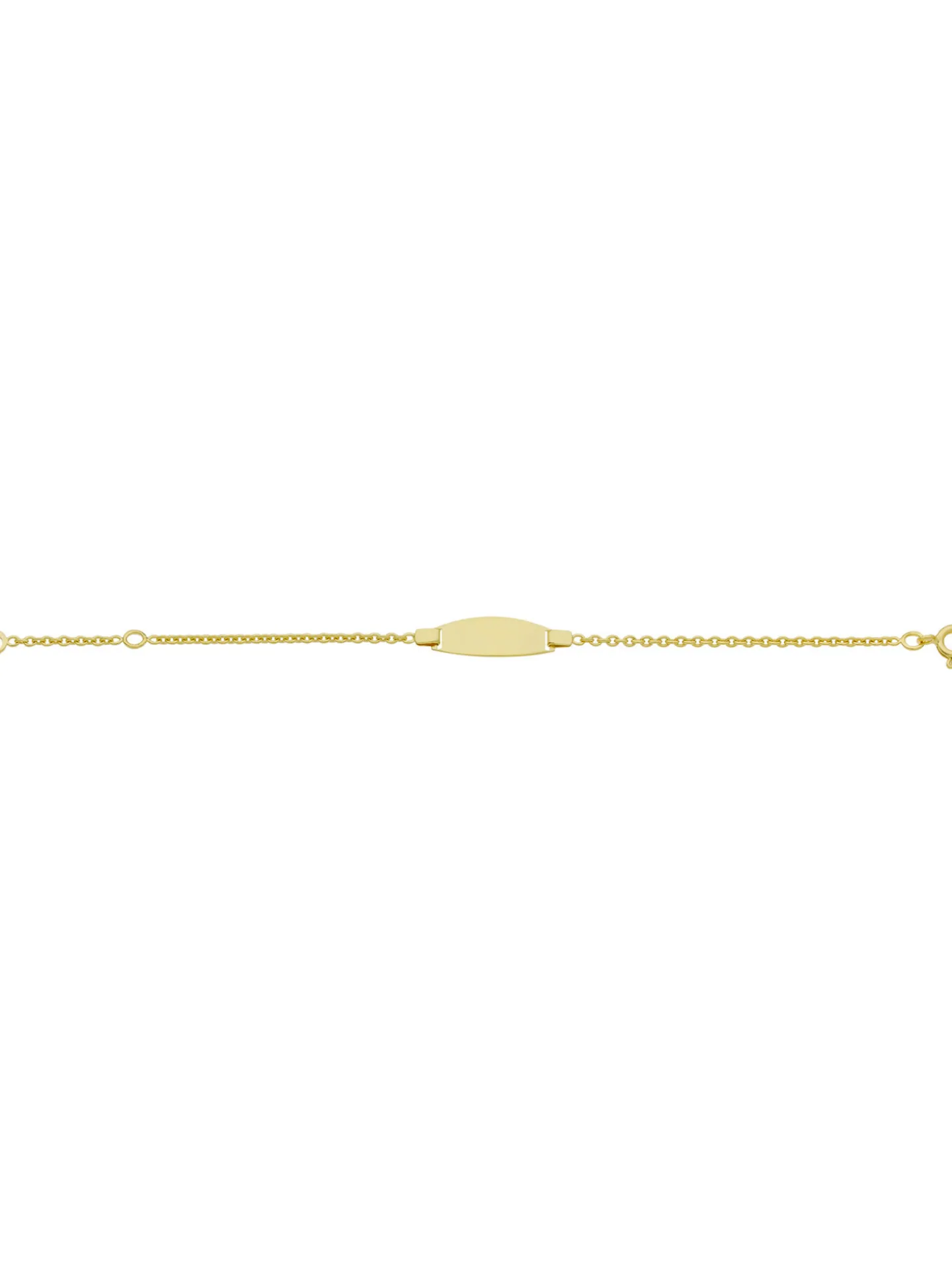 Bracelet identité bébé or jaune 9 carats