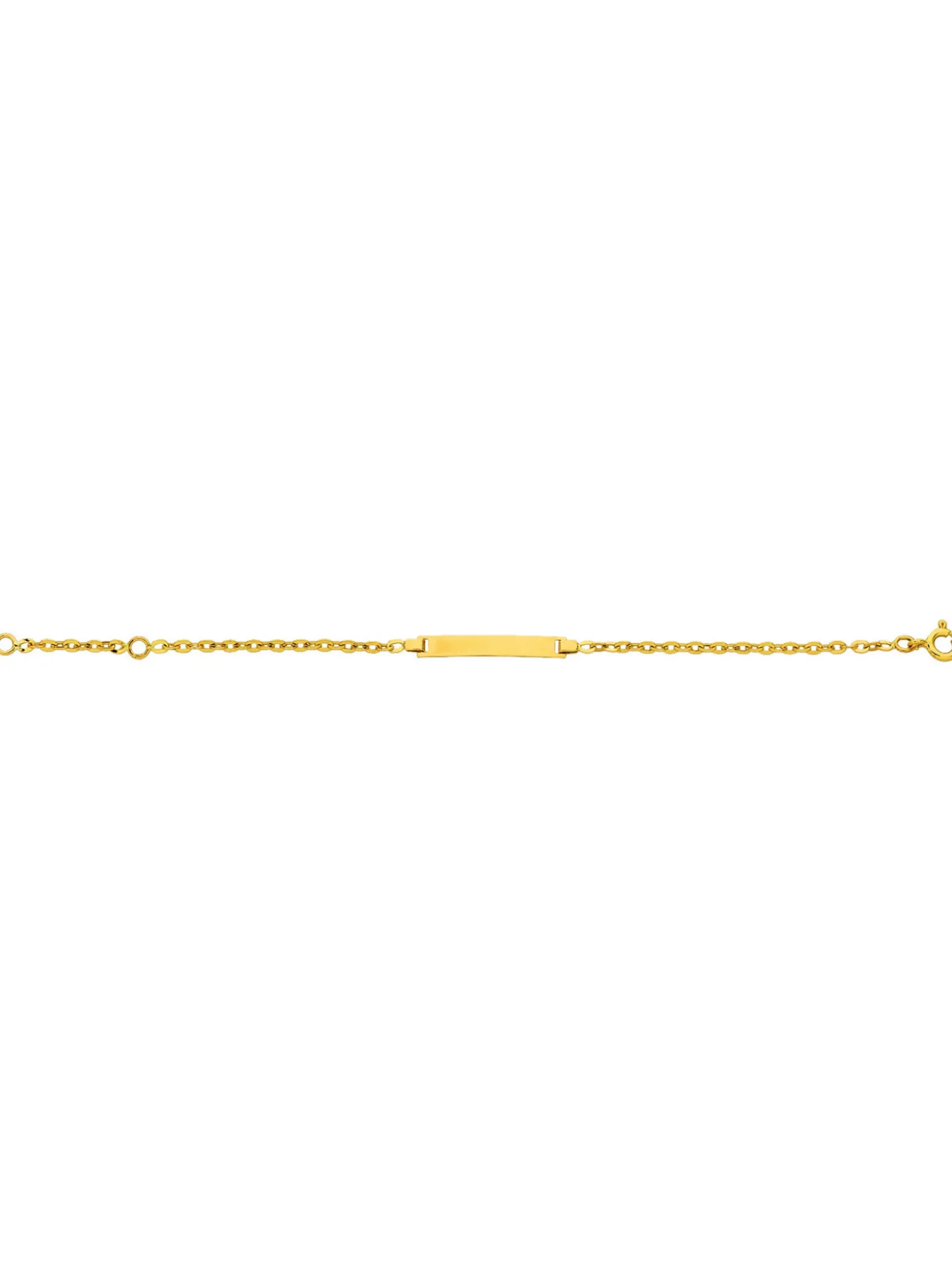 Bracelet identité bébé or jaune 9 carats