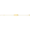 Bracelet identité bébé étoile or jaune 9 carats