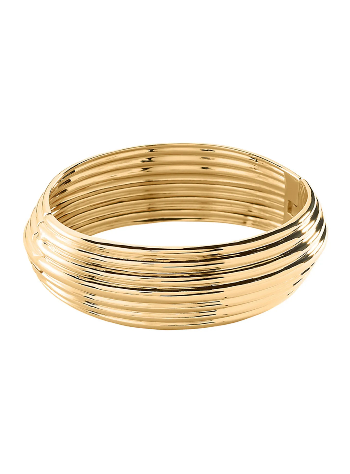 Bracelet jonc Agatha Maria Pombo laiton doré