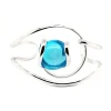 Bracelet jonc Andréa Marazzini Nautilus turquoise