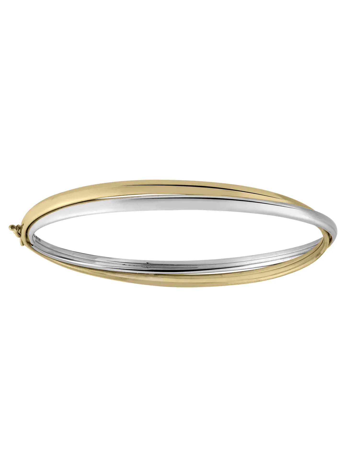 Bracelet jonc Brillaxis or bicolore 18 carats