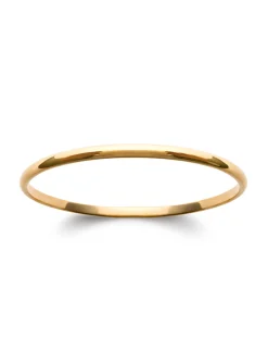 Bracelet jonc Brillaxis plaqué or 4 mm