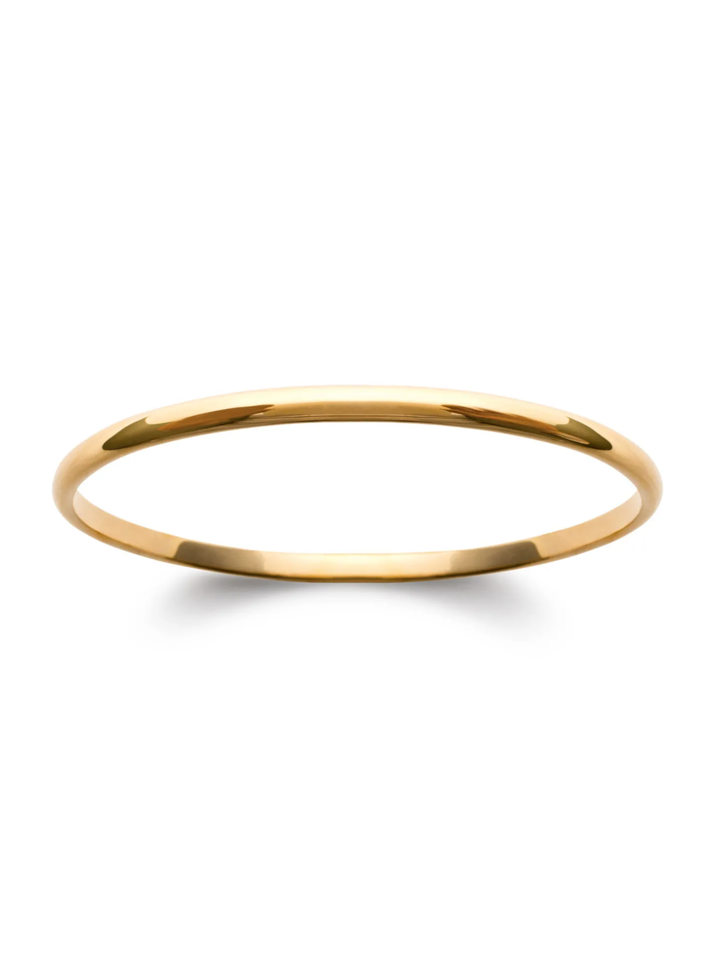 Bracelet jonc Brillaxis plaqué or 4 mm
