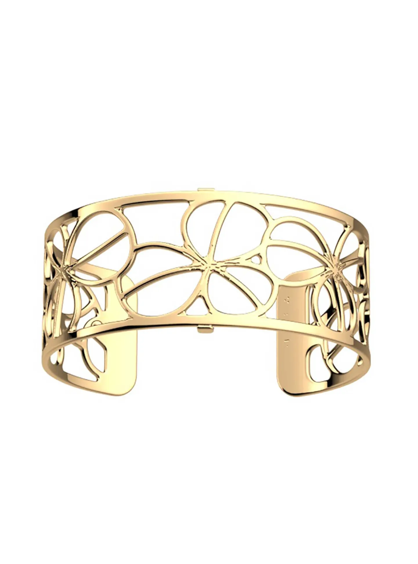 Bracelet jonc Les Georgettes Trèfle doré 25mm