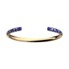 Bracelet jonc Les Georgettes Ibiza bandeau bleu_x005f_x000D_Collection Les Cadettes