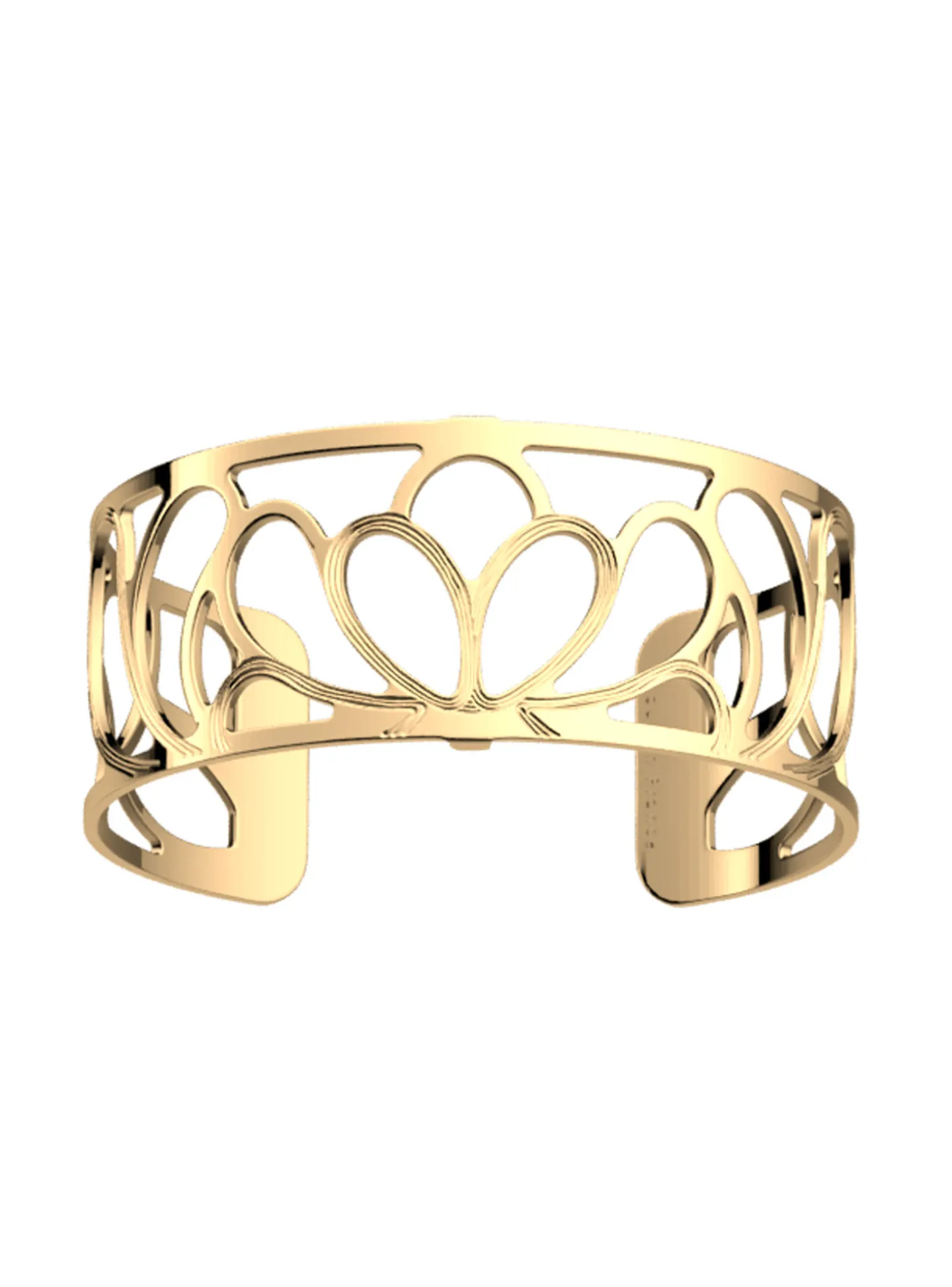Bracelet jonc Les Georgettes Flora doré 25mm