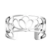 Bracelet jonc Les Georgettes collection flora_x005f_x000D_25 mm argenté