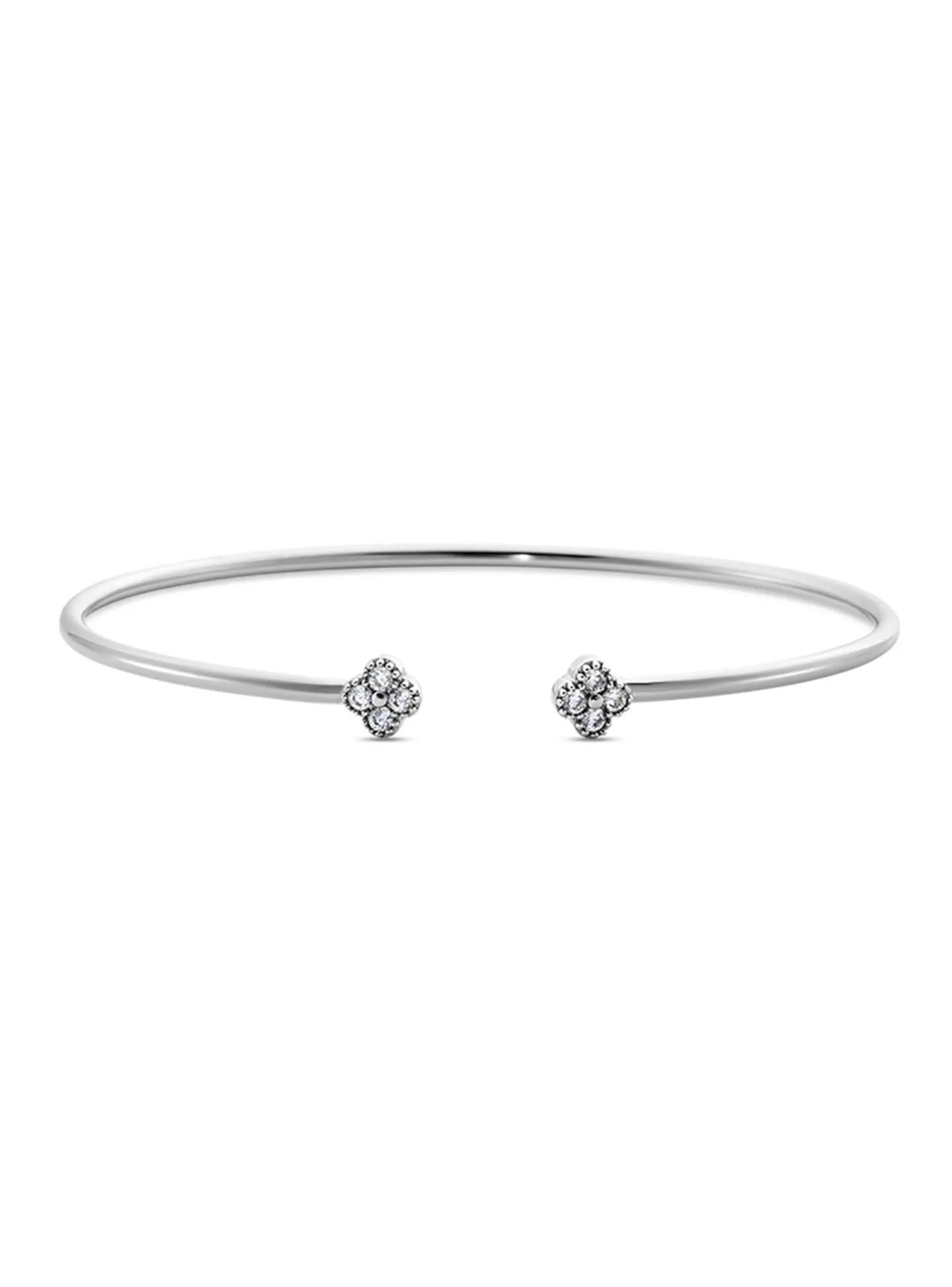 Bracelet jonc ouvert Agatha Beloved argent
