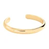 Bracelet jonc ouvert Agatha Leo bombé doré