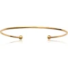 Bracelet jonc ouvert Brillaxis minimaliste doré