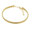 Bracelet jonc ouvrable maille milanaise