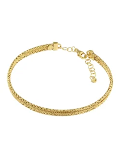 Bracelet jonc ouvrable maille milanaise