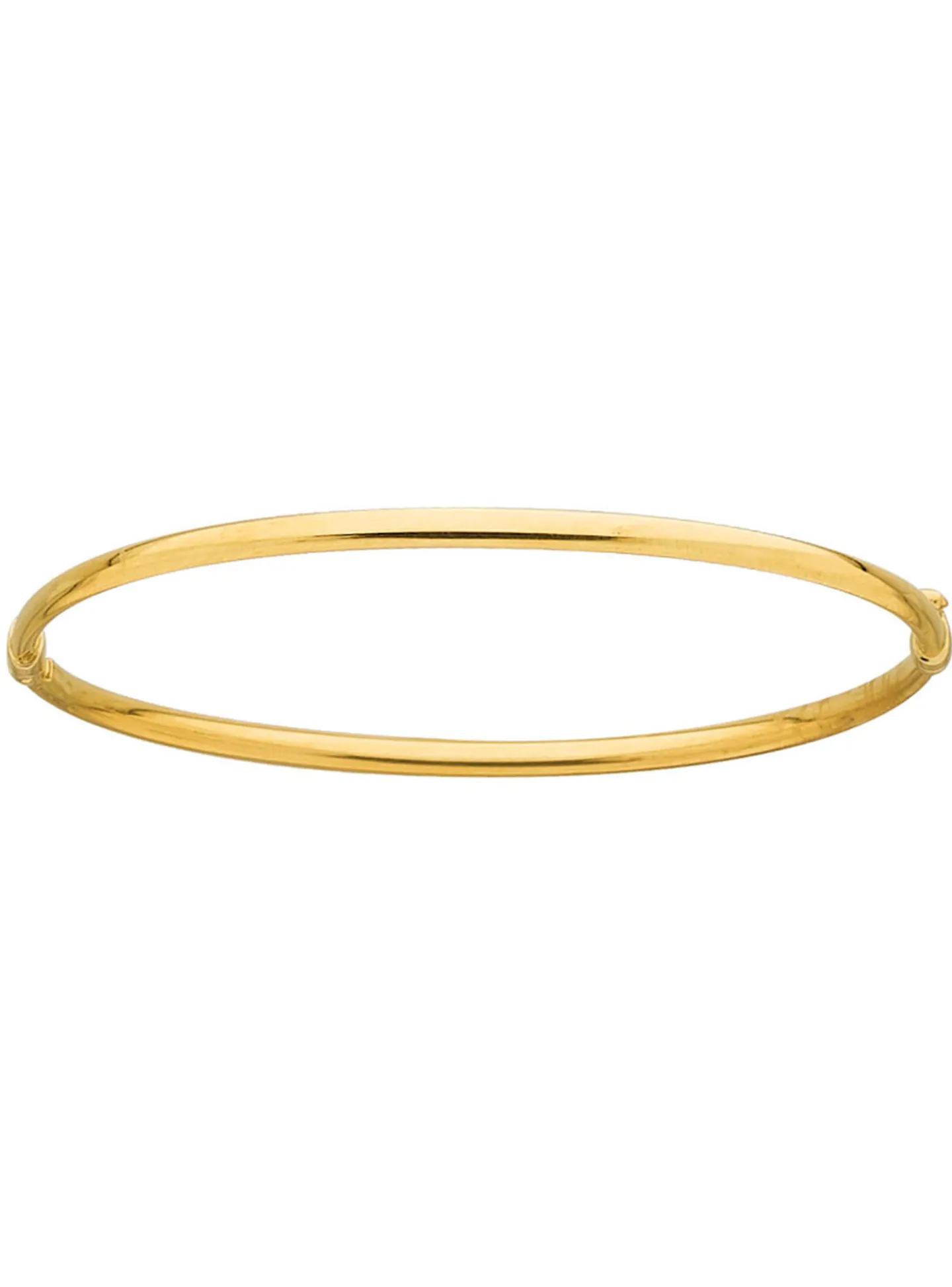 Bracelet jonc ouvrant rigide or 18 carats 3 mm