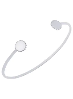 Bracelet jonc Saunier argent oxydes Canopee