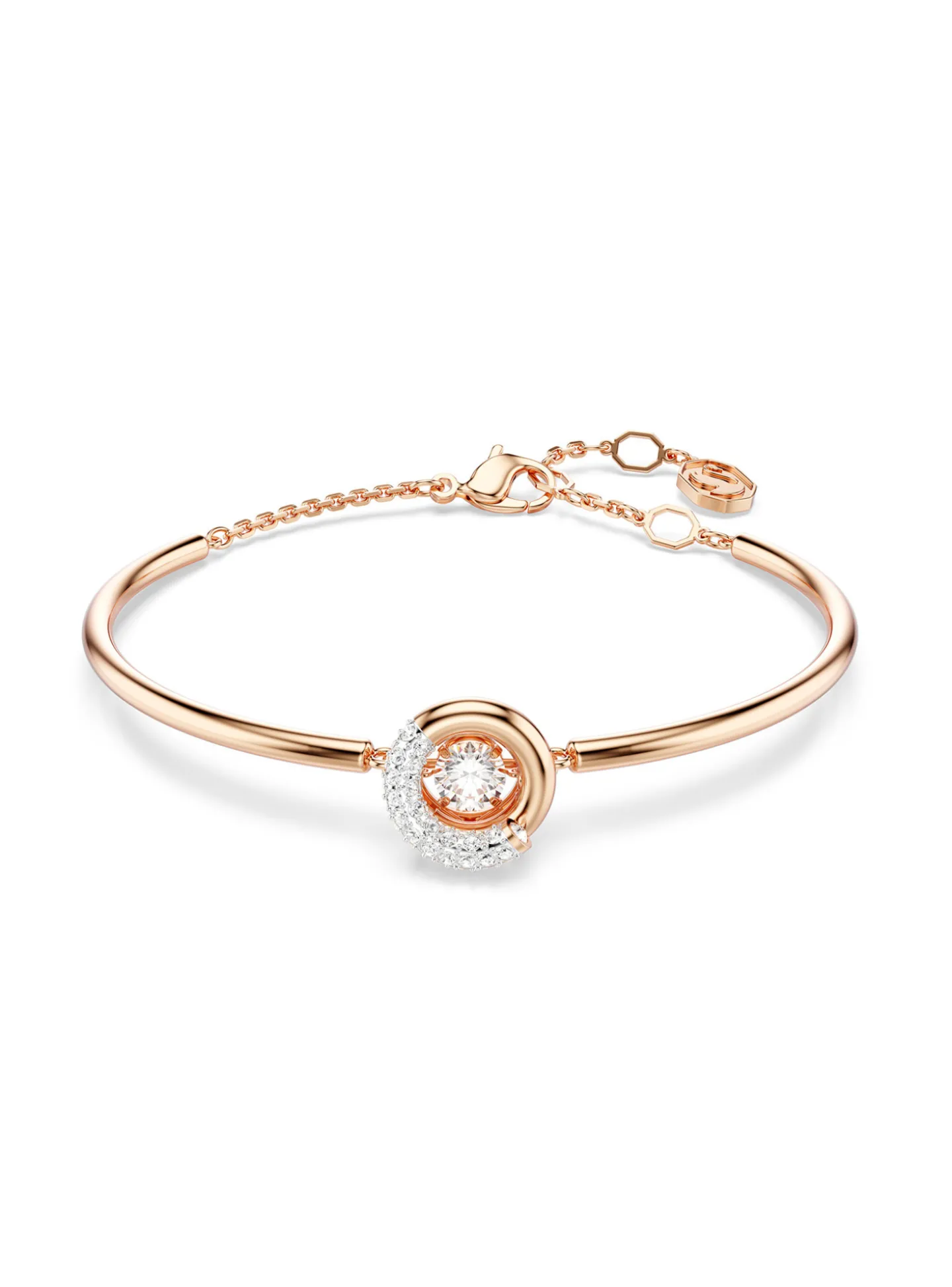 Bracelet jonc Swarovski Dextera rosé