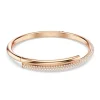 Bracelet jonc Swarovski Dextera rosé M