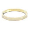 Bracelet jonc Swarovski Dextera doré S.