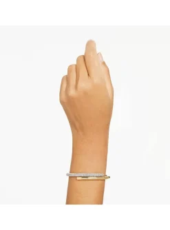 Bracelet jonc Swarovski Dextera doré M