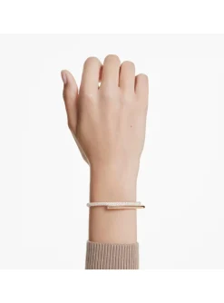 Bracelet jonc Swarovski Dextera rosé M
